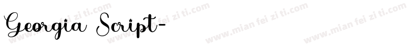 Georgia Script字体转换